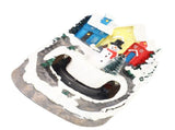 Xmas Music Box Resin Rotating Light Up Train Musical Box Tabletop Ornament for Holiday Home Decor V1294-YM0901-240626FB08-2