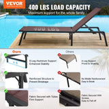 Chaise Lounge Chair Outdoor Patio Lounge Chair Adjustable 5-Position 2 pcs V952-JSTYGDTYZSKZ22E76V0