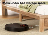 Artiss Single Bed Frame Wooden Bed Base Walnut WBED-F-OATMEAL-S-NA-AB