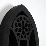 15.75"x7.87" Black Gothic Boho Floating Shelves V1366-AZ2-W-16182