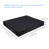 18 Grids PU Leather Eyeglass Glass Display Storage Cases Folding Cover Sunglasses Box Organizer V1294-YM0717-10031477