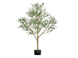 150cm Artificial Olive Tree with Black Pot, Tall Fake Tree with Natural Wood Trunk & Realistic Green V952-RZS5FTGLSSLX6A0M6001V0