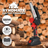 RYNOMATE Mini Handheld 6 Inch Cordless Electric Chainsaw V227-8287305301080