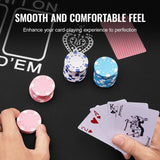 VEVOR Poker Table Top, 70 x 35 Inch Poker Mat for Table, 6-8 Players Foldable Poker Table Top with V952-PKZD705X355I3ZS3SV0