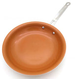 12 Inch Non-Stick Copper Pan with Ceramic Coating - Induction Oven Safe Skillet for Searing, V1189-LWWAL-20260401-05753