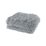 Lucia Nutural Collection Shaggy Throw Rug 127 x 152cm Grey V442-ATX-THROW-LUCIASHAGGY-GREY-RE