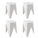 Artiss 4PC Puzzle Stool Bar Stools Stackable White AI-PP-STOOL-T-WHX4