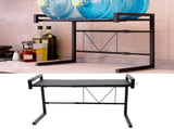 Black Telescopic Microwave Oven Rack Kitchen Storage Shelf Multifunctional Stand for Home V1294-YM0901-3118200192511
