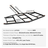 Driveway Drag, 84" Width Tow Behind Drag Harrow, Q235 Steel Driveway Grader with Adjustable Bars, V952-QYPQYP84INCHPS1WAV0
