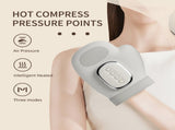 Grey Electric Cordless Hand Massager with Heat and Air Compression Smart Finger and Palm Massager V888-ELOSUNG40866