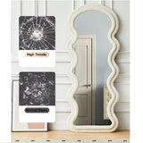 1.7m Elegance Curvy Mirror Wavy Full Lenght Curvy Squiggle Full Body Irregular Asymmetrical V255-CFBMIRROR-CA