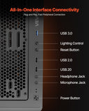Mid-Tower ATX PC Gaming Case Computer Case Box with 4 x 120 mm ARGB Fans V952-DNJXZT120MMAXBJ08001V9