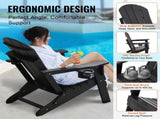 Adirondack Chair Plastic, Set of 2 All-Weather Portable Folding Fire Pit Chair, Outdoor Adirondack V952-SLADLDKYHSKZ8TB0XV0