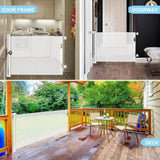 Retractable 3M Doorways Hallways Stairs Baby Gate Dog Pet Gate Indoor Outdoor Safety Gates White V324-HO-GATEWH3M