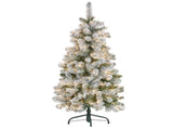 Christabelle 4.5ft - Snowy Slimline Christmas Tree with LED Lights 112_HZSS45