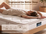 Giselle 30cm Single Spring Mattress Tencel Cover 5-Zone Firm Back Support MATTRESS-B-SONNO-30-S
