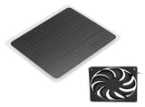 10W Solar Panel Fan Kit Lightweight Solar Charger Panel Fan for Greenhouse Pet House Tree House V1294-YM0715-3114220049011