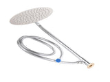 G1/2 Thread Stainless Steel Round Household Bathroom Wall Mounted Head 25cmRound V1294-YM0901-3112200110912