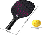 Black and Pink Professional Carbon Fiber Pickleball Paddle Set V888-ELOSUNG53154