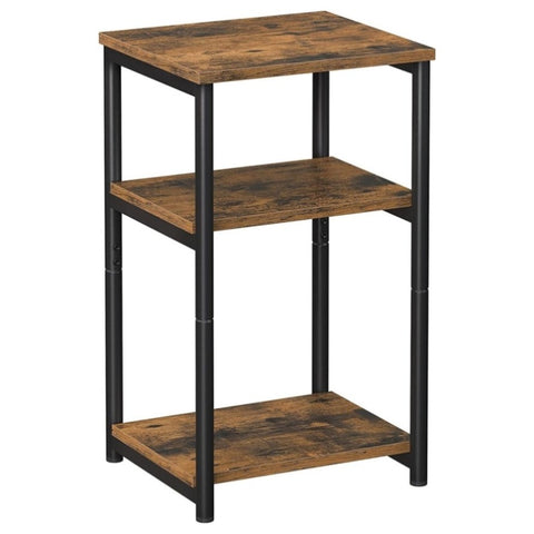 VASAGLE Vintage Brown Side Table with Storage shelf V227-9101101041141