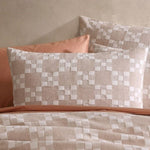 Platinum Collection Indi Stone Cotton Jacquard Quilt Cover Set Super King V442-LED-QUILTCS-INDI-STONE-SK