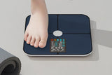 Smart Digital Bathroom Body Fat Scale 180KG Bluetooth Scales Weight for BMI Water -Navy Blue V1263-JX-6710-2