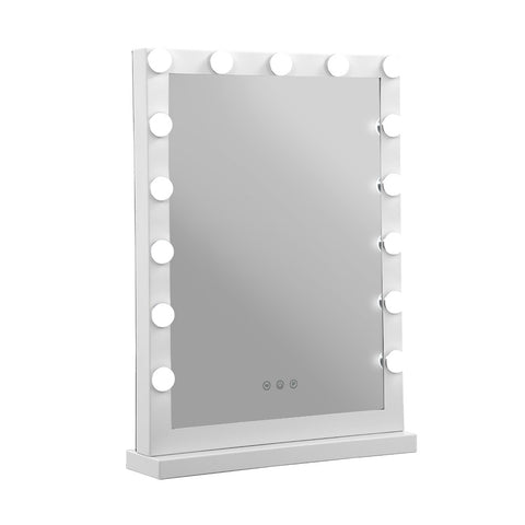 Embellir Makeup Mirror 43x61cm Hollywood Vanity with LED Light Tabletop White MM-FRAME-4361-WH