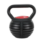 Everfit 18kg Adjustable Kettlebell Set Portable Kettle Bell Weight Dumbbells 10lbs 40lbs FIT-K-KB-18KG-BK