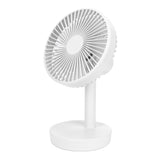 3 Speed USB Desktop Oscillating Fan 5 Blade Gentle Wind Small Personal Desk Fan with Automatic V1294-YM0523-3113220050011
