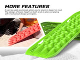 X-BULL Recovery tracks Sand tracks 2pcs Sand / Snow / Mud 10T 4WD Gen 3.0 - Green V211-AUEB-XBRT017-N