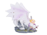 Dragon Girl Desktop Ornament Standing Sculpture Resin Bedroom Decoration Statue for Living Room V1294-YM0715-3115210269811