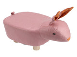 Cute Animal Footstool with Soft Padded Cushion and Prevent Slip Feet Small Footrest Stools for Kids V1294-YM0703-3116230004212