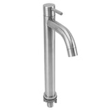 Single Cold Water Kitchen Faucet Stainless Steel Single Hole Bathroom Faucet for Home Apartment Tall V1294-YM0710-3112230079011