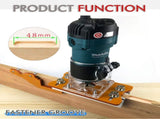 Multi-Function Router Slotting Jig with Adjustable Base for Woodworking Trimming, Grooving, and V1341-ZY-GMCX9SUV-E