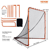 Lacrosse Goal, 1.8mx1.8m Lacrosse Net, Folding Portable Backyard Lacrosse Training Equipment, Steel V952-ZQGQQMTJK66YHI8WOV0