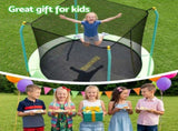 Bestway 8ft Trampoline Kids Rebounder Safety Net Enclosure Outdoor Fitness 2.44m for Ages 6 BW-TRAMPO-59102