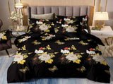 Black Sorrento Marigold Quilt / Doona / Duvet Cover set V745-AQ044043K3