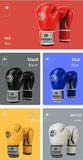 Blue And Silver Durable 10oz PU Leather Boxing Gloves - Padded & Ventilated for Training V888-ELOSUNG27000