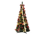 Jingle Jollys Pop Up Christmas Tree Pre Decorated Artificial Christmas Tree 197cm PUT-XMAS-6IN-1