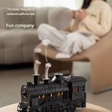Winter Home Cleaning Comfort Kit - Silvery Retro Train Aromatherapy Humidifier and White Cordless UV V888-ELOSUNG53559
