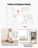 VEVOR 4 Pack Folding Chairs, Foldable Plastic Chairs with Heavy Duty Metal Frame, Portable Folding V952-JSZDYSLJS4BZEBN6X001V0