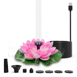Solar Pond Fountain Solar Water Fountain for Bird Bath Garden V1263-JX-5564