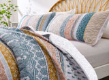 Graceful Quilted Coverlet and Pillowcases Set Timeless Beauty and Comfort - Queen size V745-MAC080467Q13U