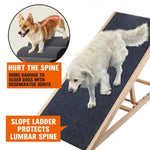 VaKa 70cm Foldable Dog Pet Ramp Adjustable Height Dogs Stairs For Bed Sofa 82006 V465-82006