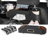 Car Rear Backseat Extra Multifunctional Drink Cup Holders with Tissue Storage Box V1192-AZ-W-11897
