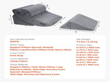 Wedge Pillow for Sleeping, 4 Pcs Adjustable Orthopedic Bed Wedge Set, Support Leg Neck Shoulder, V952-XXZKDJXXZ4JTW53OP001V0
