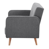 Picasso 2 Seater Fabric Sofa Lounge Couch Dark Grey V315-VOL-PICA-02