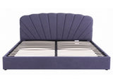 Artiss King Bed Frame with Lift Up Storage and USB Ports Grey BFRAME-G-FLORA-K-GY-ABC