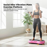 Social Hike Vibration Plate Exercise Platform - Vibrating Workout Machine Pink V238-SUPDZ-48198953222