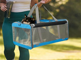 Pawz 3 in 1 Pet Soft Crate Dog Cat Carrier L Size Blue PT1254-L-BL